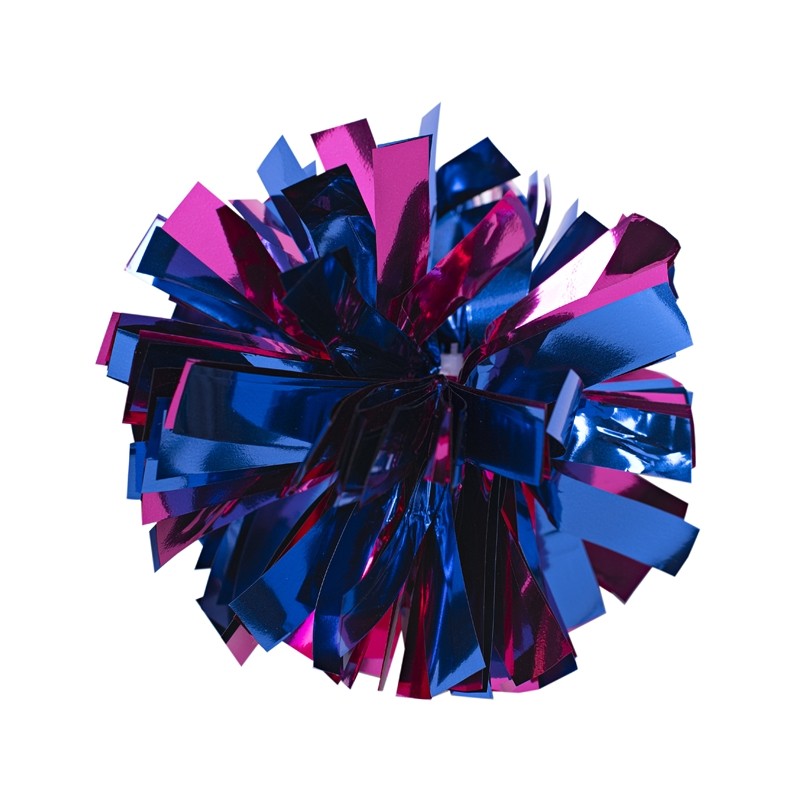 Mini poms - Blue and Dark pink
